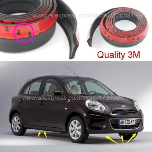 Car Bumper Lip Deflector Lips For Nissan Micra March For Datsun Micra For Mitsuka Viewt For Renault Pulse / Body Kit / Strip