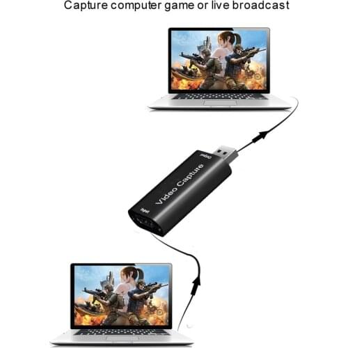 USB 2.0 Video Capture Card HDMI-compatible Video Grabber Record Box For PS4 Game DVD Camcorder HD Camera Recording Live Stream