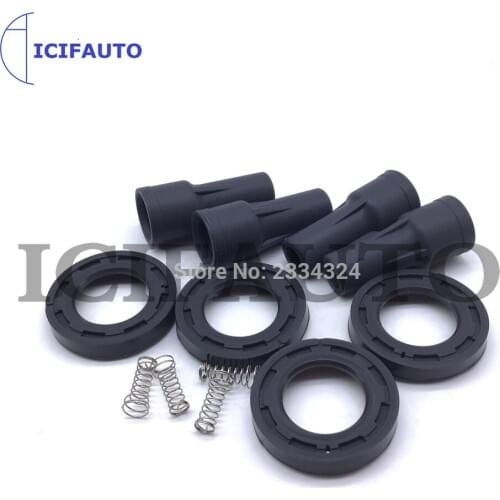 Ignition Coils Rubber Boot Pack With Spring For Jaguar S-Type Super XF XJ8 XJR XK XK8 XKR Vanden Land Rover LR3 4744015 UF533