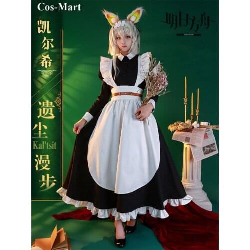 Game Arknights Kaltsit Cosplay Costume Heres Your Coffee,Sir Cute Maid Dress Nurse Uniform Activity Party Role Play Clothing