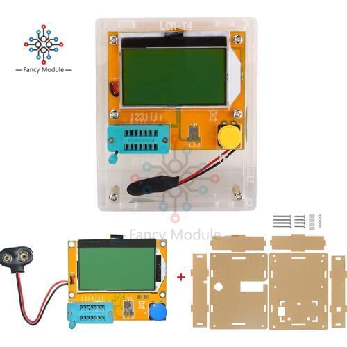 LCR-T4 Mega328 M328 Diode Triode Capacitance Meter MOS PNP Transistor TesterESR LCD Display Transistors Diodes With Case Box