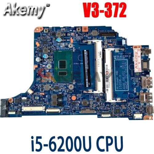 Akemy 15208-3 For Acer aspire V3-372 V3-372T P236-M P238 Laptop motherboard with I5-6200U 100% fully tested