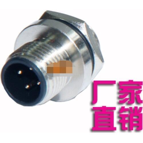 MIX A Type M12 4/5/8Pin locking Connectors Aviation Plug Socket Male Wire Panel Connector