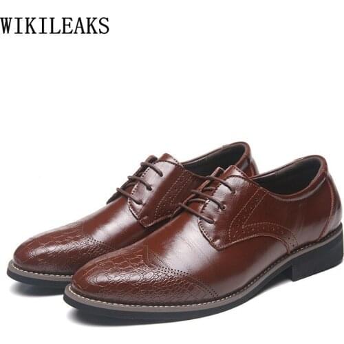 Office 2021 Business Suit Men Dress Shoes Leather Formal Shoes Men Fashion Wedding Dress Oxford Shoes for Men Zapatos De Hombre