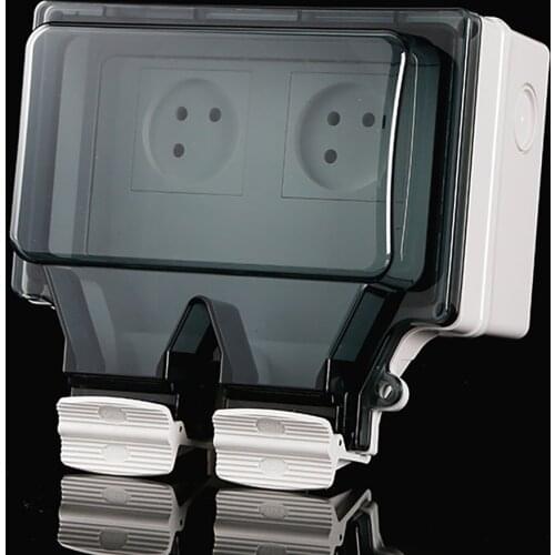 Outdoor Wall Sockets Israel Plug Electrical Power Outlets IP66 Weather Dust Proof Waterproof Outside Use Masterplug 1/2 Way