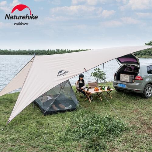 Naturehike Outdoor Sun Shelter 4-6 Persons Large Space Sunscreen 15D Oxford Tent Tarp For Camping Hiking Travel NH21TM001