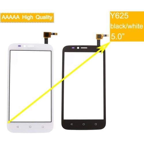 10pcs/lot Y625 touch screen For Huawei Ascend Y625 TouchScreen Sensor Digitizer Glass Lens Front Panel Y625-U51 Y625 touch