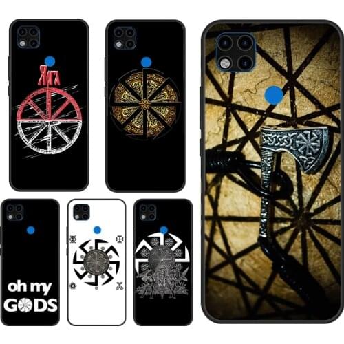 Slavic Viking Symbol Kolovrat Case For Xiaomi Redmi Note 10 Pro 9 Pro 8 7 9S 8T K40 Redmi 9 9A 9C 7A 8A 9T Cover Funda