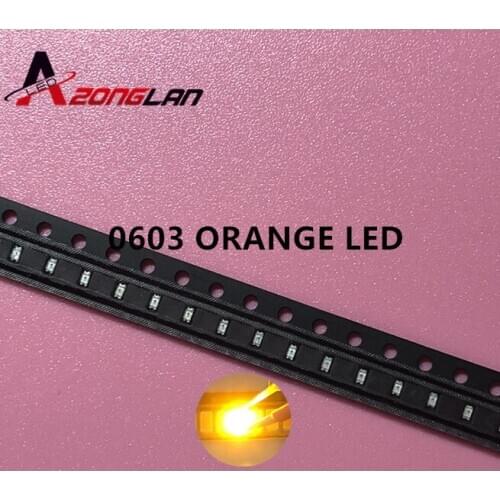SMD 0603 led 500pcs/lot,Ultra Bright SMD LED 0603 ORANGE 1608 High Bright ,0603 AMBER