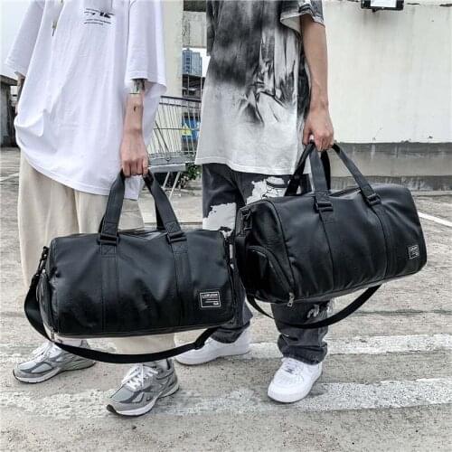 Gym Bag Leather Sports Bag Dry Wet Bags Men Training for Shoes Fitness Yoga Travel Luggage Shoulder Men Women Sport Bag XA18D