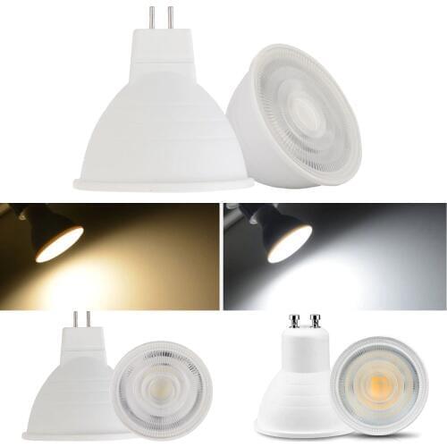 Dimmable 7W High Power MR16 LED Bulb AC 110V 220V 2835 SMD GU10 GU5.3 LED Light With Protection Cap LED Spotlight LED Lamp