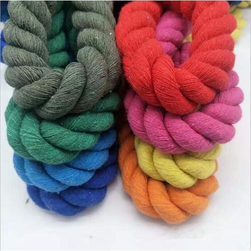 1Meter 20MM Thick Cotton Rope String Cords 3-Strand Braided Twisted Rope For Home Decoration Handmade DIY Strengthen Accessories