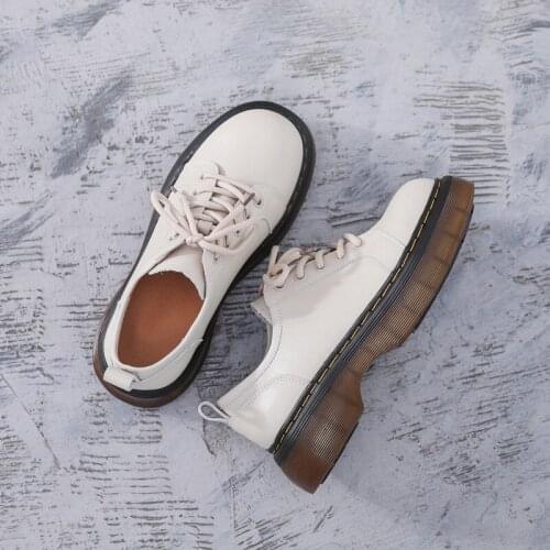 2021 New British Style Jk Small Leather Shoes Women Cosplay Lolita Platform Shoes Mary Jane Casual Retro Martin Low-Top Shoes