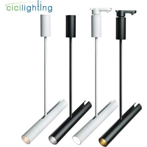 New Hight Quality COB LED Spotlights Black White Ceiling Mounted or Rail Lamp 5W 7W 12W 1 Phase Ceiling Spot Lighting