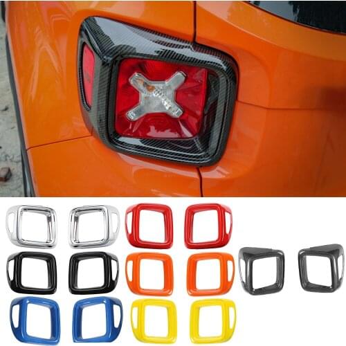 ABS Rear Tail Light Lamp Guards Protector Cover Decorative Trim for Jeep Renegade 2016-2020 Car Assessoires