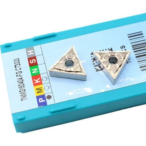 10PCS TNMG160404 FG CT3000 Cermet Grade Carbide insert Lathe cutter Tools External Turning Tool for steel tnmg160404