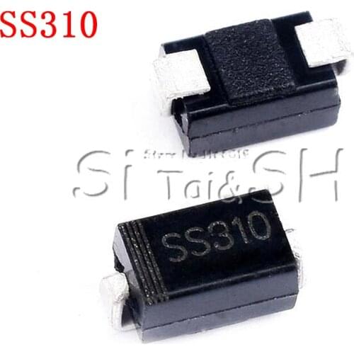 100PCS SS310 SMD SR310 Schottky Barrier Rectifier Diode 3A 100V DO-214AC SMA