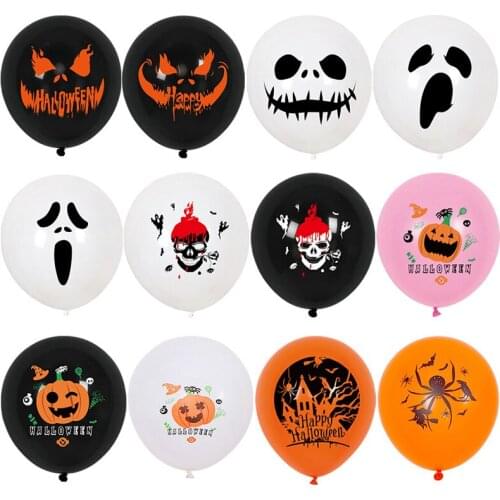20pcs/30pcs Halloween Latex Balloons 12Inch Pumpkin Balloon Pumpkin Prop Party Decoration