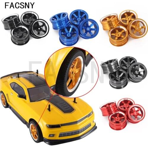 4pcs 1/10 RC Drifting Car Aluminum Alloy Wheels Rim Hub for Sakura D4 SC XI HSP 94123 Tamiya 416 T4 HPI Kyosho Upgrade Parts
