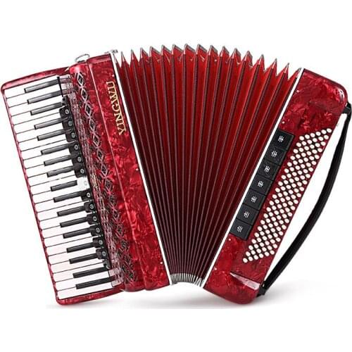 96, 60, 120 Bass Accordion Instrument Three or Four Rows of Spring Beginners Adult Children Accordion