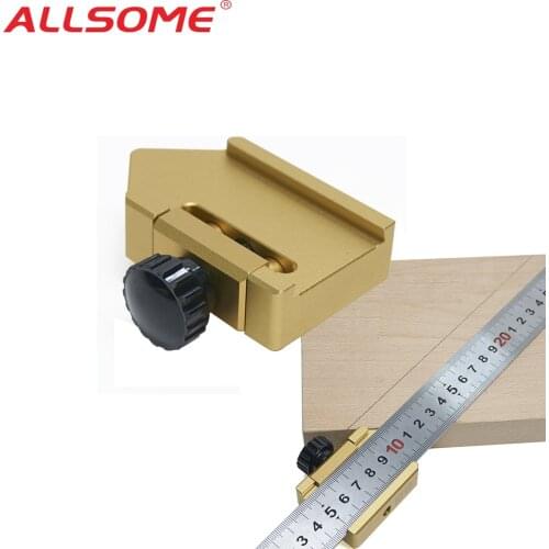 ALLSOME Woodworking 45 Degrees Angle Line Caliber Ruler 300mm Precision Measuring Scribe Tool Woodworking Tool HT2561