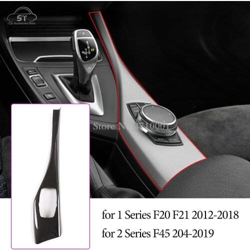 Car Center Console Multimedia Knob Button Panel Cover Trim,for BMW 1 Series F20 F21 2012-2018,2 Series F45 2014-2019 Accessories
