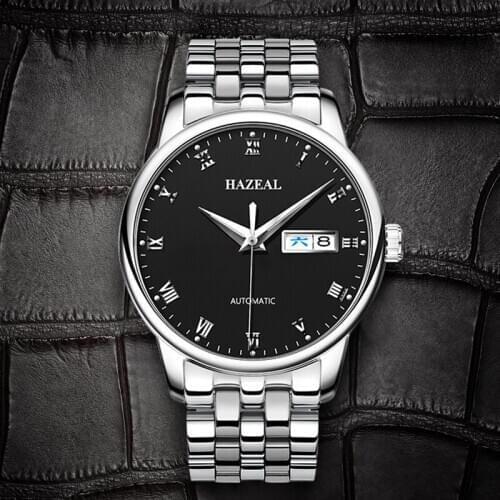 HAZEAL Seagull Movement Mens Watch tending Switzerland Luxury Brand Male Wristwatch Business механические часы 50M Waterproof