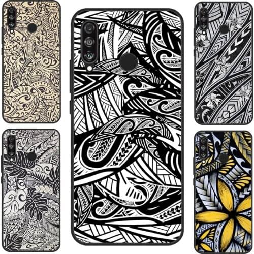Maori Tribal Samoan Polynesian For Huawei P20 Lite P30 P40 Pro P Smart 2019 2021 Nova 5T Case For Honor 10i 20 8A 8X 9X