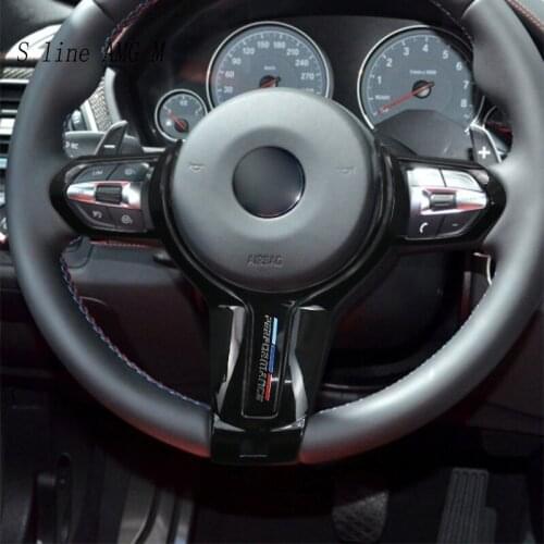 Car Steering Wheel Button Frame Decoration Cover Trim For M Performance Sticker For BMW 1 2 3 4 Series F20 F21 F32 F33 f06 M2 M3