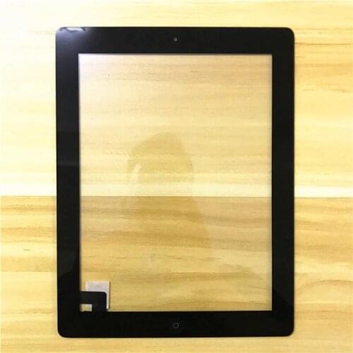For iPad 2 / iPad 3 / iPad 4 Touch Screen Digitizer Sensor Outer Glass Panel Repair Replacement With Home Button