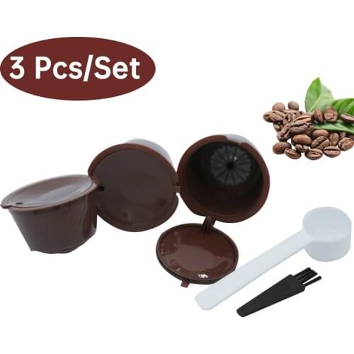 Coffee Machine 3 Pcs Reusable Capsule Coffee Cup Filter for Nescafe Refillable Coffee Cup Holder Pod Strainer for Dolce Gusto