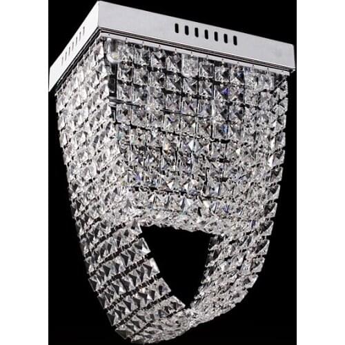 Luxury crystal chandelier lighting meerosee lighting Chrome lustre fixtures free shipping L30*W22*H44cm indoor lighting