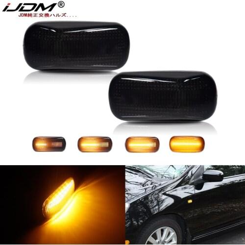 IJDM Led Dynamic Side Marker Turn Signal Light For Honda Stream S2000 CR-V HR-V Civic City Fit Jazz Accord Repeater Signal Light