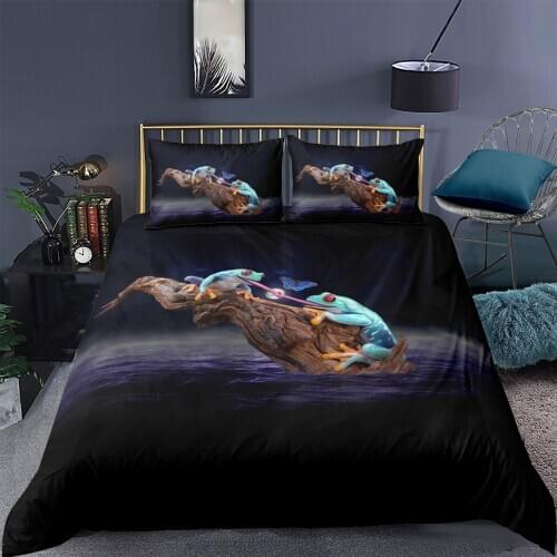 3D Duvet Cover Sets Bedding Set Quilt Comforther Covers Bed linens 173*230 230*230 265*230 180*210 Animal Bufonid Bed Linens