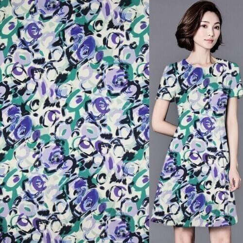 Fashion abstract design pure silk fabric silk twill silk fabric 16momme,STW087