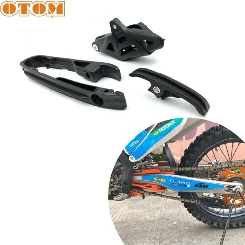 OTOM Motorbike Swingarm Chain Slider Kit With Chain Guard Guide Orange Black For KTM SXF SMR XC XCF 125 150 200 250 350 450 525