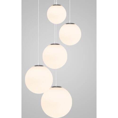 Nordic White Glass Ball Pendant Lights Modern LED Living Room Pendant Lamp Restaurant Bar Aisle Bubble Ball light fixtures