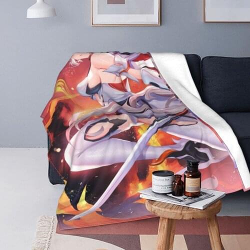Honkai Impact 3 Action Game Blanket Fleece Spring/Autumn Girl Anime Breathable Soft Throw Blankets for Bed Bedroom Plush Quilt