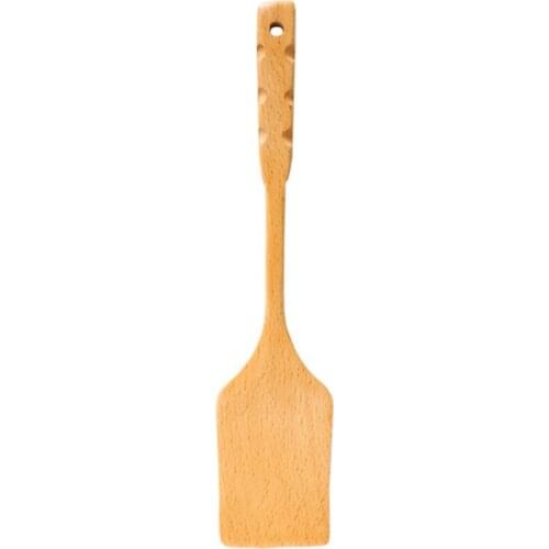 Simple Wooden Spatula Kitchen Utensils Wooden Handle Kitchenware Creative Handle Beech Spatula Cooking Shovel