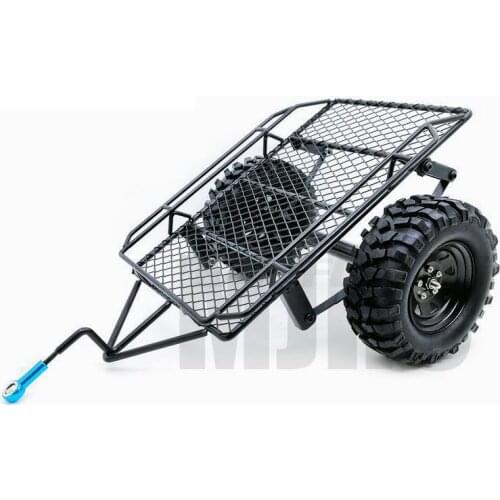 RC track 1/10 metal hook mounted trailer 220*205mm for 90046 90047 90053 TRX4 D90 CC01 D110 RC4WD YOKOMO TRX-6 G63 axial SCX10