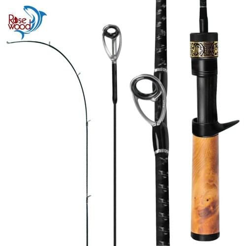 RoseWood FUJI Guide A Fishing Rod Spinning Casting UL 1-7g lure 1.47m Solid Tips 2 Section High Carbon Sensitive vara de pesca