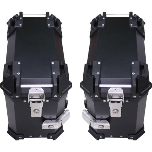 36L 46L Universal Motor Rear Toolbox Trunk Storage Top Tool Box waterproof Luggage Helmet Key Lock Case Aluminum Accessories