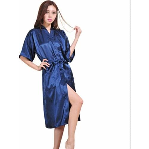 2022 Good quality sexy underwear Imitation silk nightgown Women nightwear womens sexy nightgown female temptation AW7657