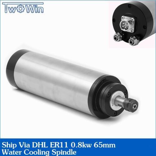 1.5KW Water-cooled Spindle ER16 CNC Spindle Motor High Speed Router Motor 4pcs Bearings 24000RPM Run out off Less Than 0.005