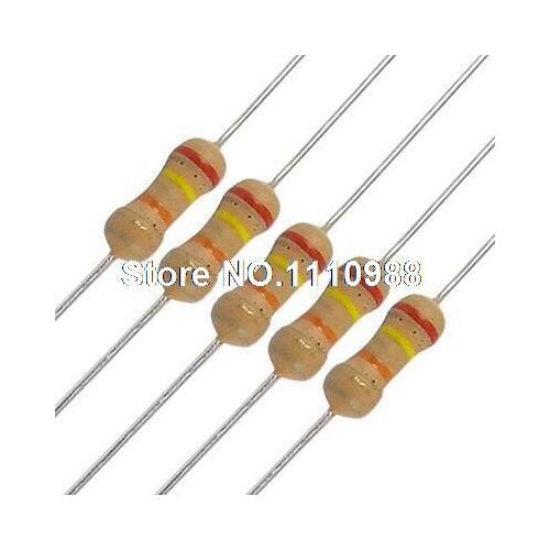 100 x Resistors 24K ohm OHMS 1/4W 250V 5% Carbon Film