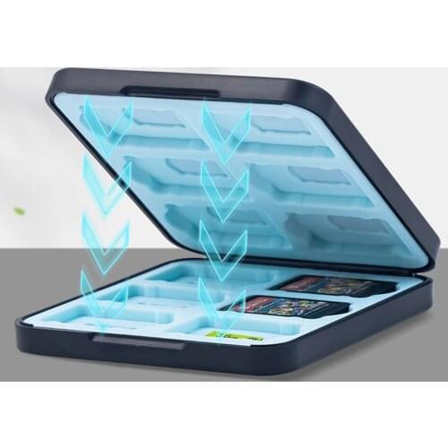 12 Slots Game Card Protective Case For Nintendo Switch Shockproof Cartridge Holder Carrying Storage Box For NS Game Card/TF Card