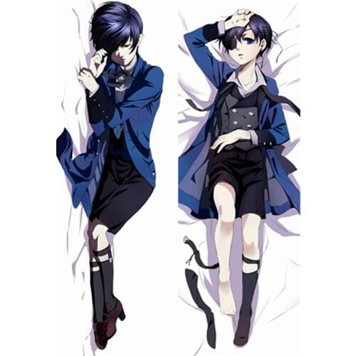 2020-March update Anime Kuroshitsuji Black Butler hugging Body pillowcase Sutcliff Grell Ciel Undertaker Dakimakura pillow cover
