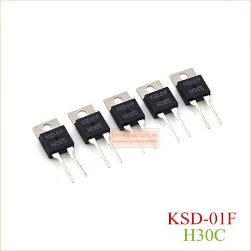30c Centigrade KSD-01F Temperature switches TO220 Normally open and Normally closed 5pcs/Lot
