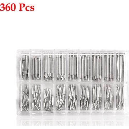 360/1000 Pcs 8-25mm Watch Band Spring Bars Strap Link Pins Repair Watch Link Pins Tool Sets Professional Tool Accessories