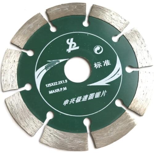 Free shipping of super long turbo wet cutting 125*2.0*22.23*12mm diamond saw blades for hard tile/ceramics without collapsing